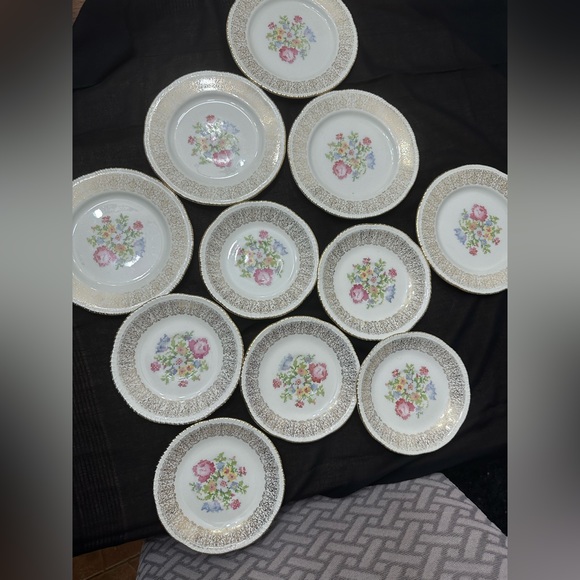 Vintage 11 plates 22K Gold - Picture 4 of 16